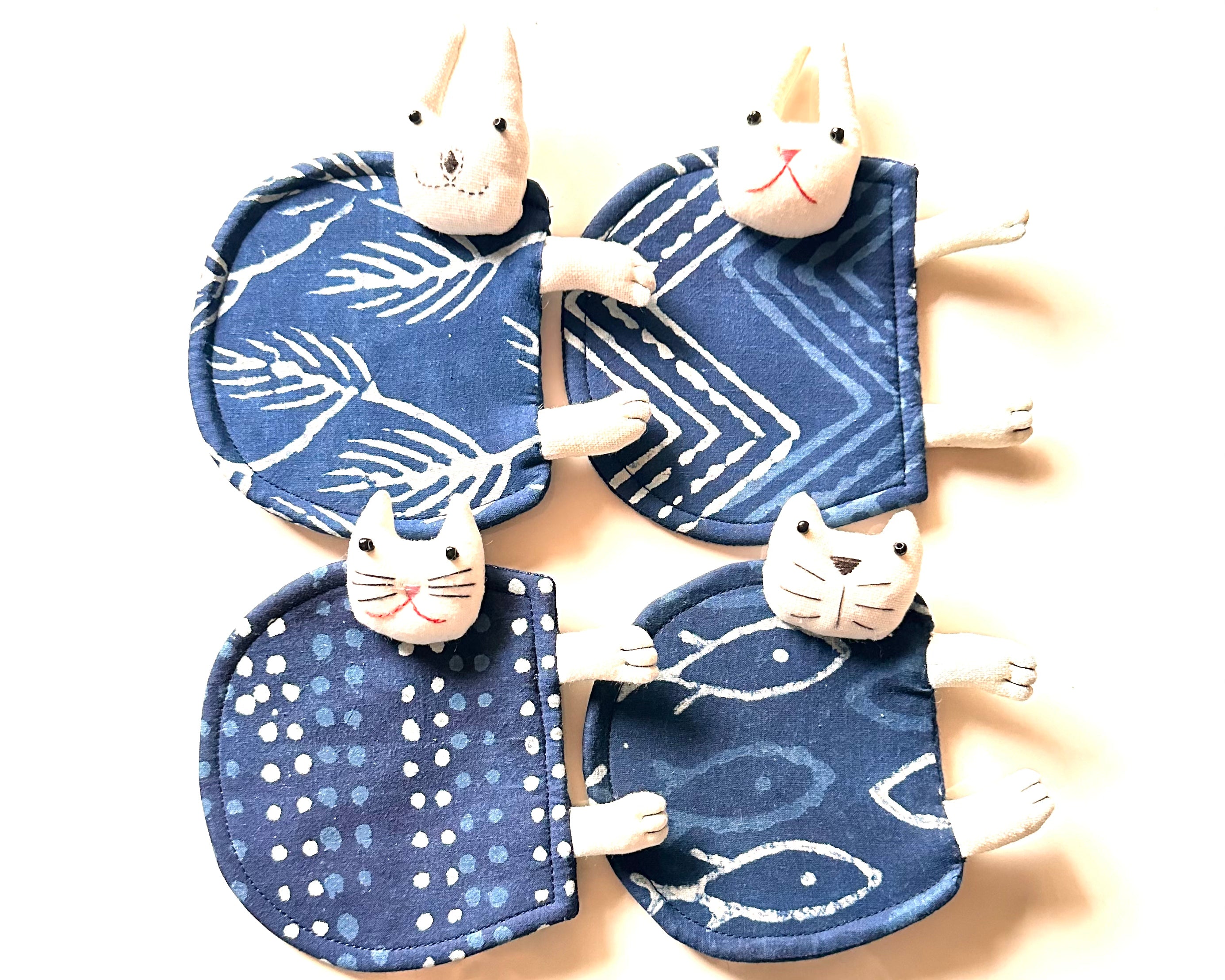 Handmade tie-dyed coaster