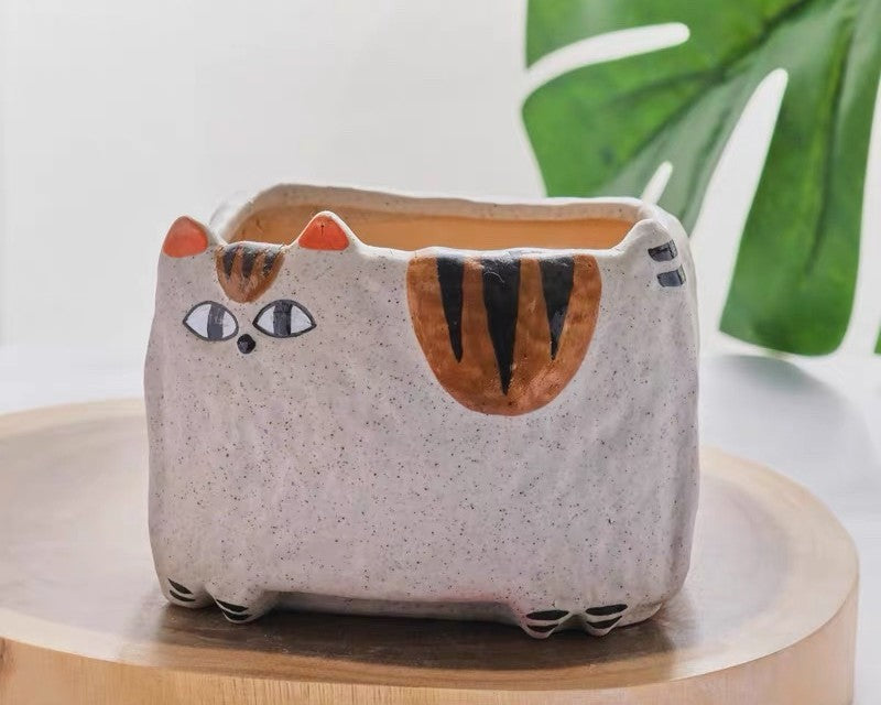 Money Cat Succulent Pot (without plant)