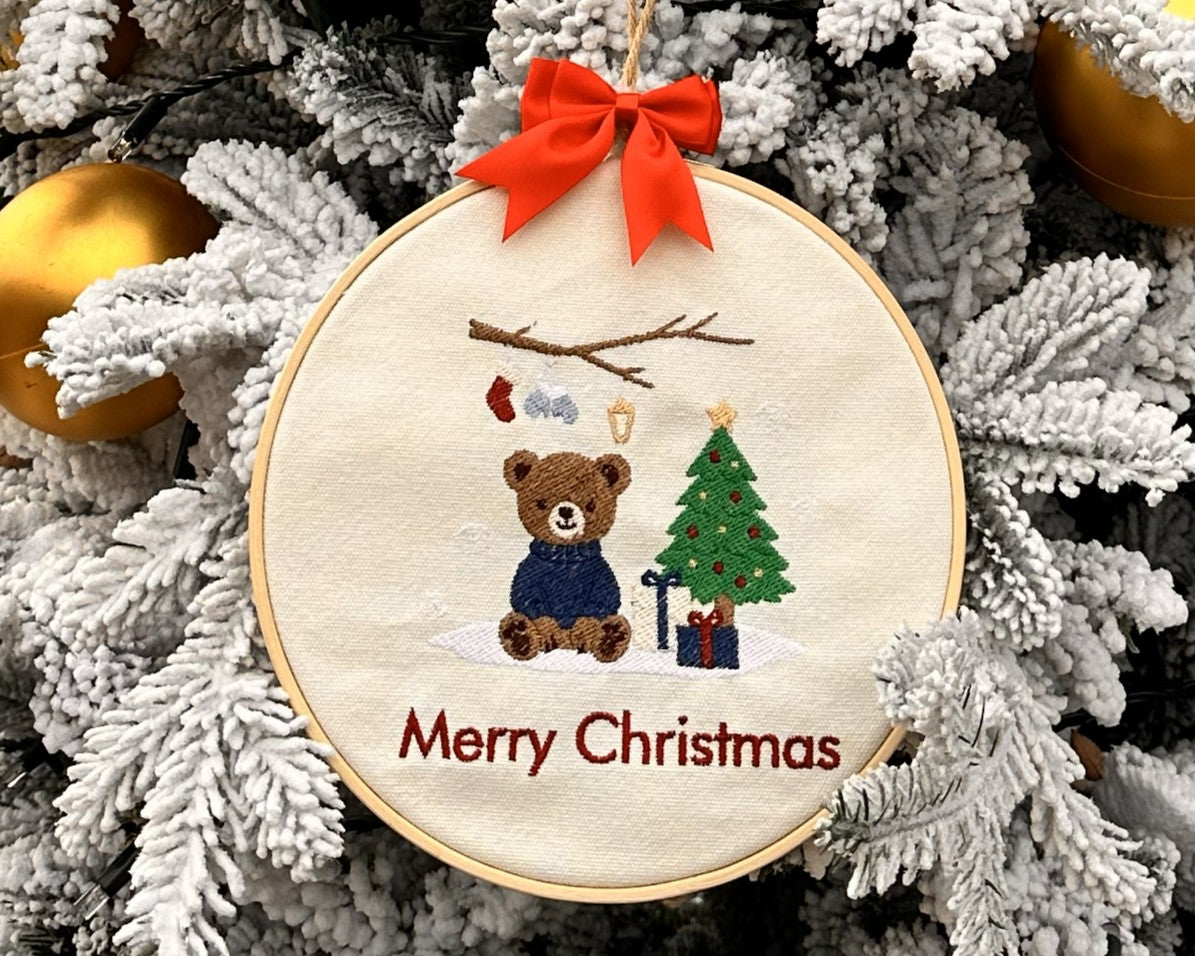 Christmas Embroideried Pendant