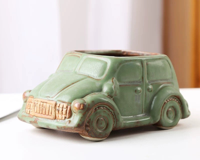 Green Vintage Succulent Pot (without plant)