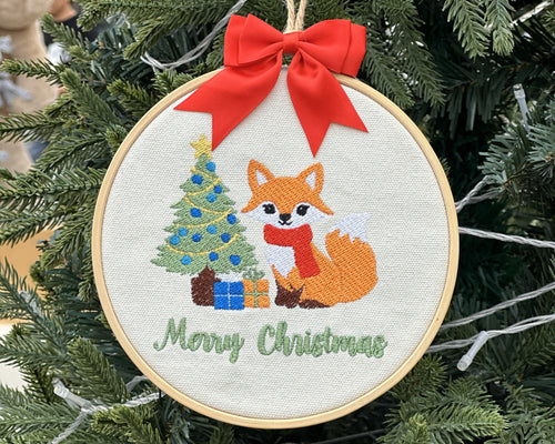 Christmas Embroideried Pendant