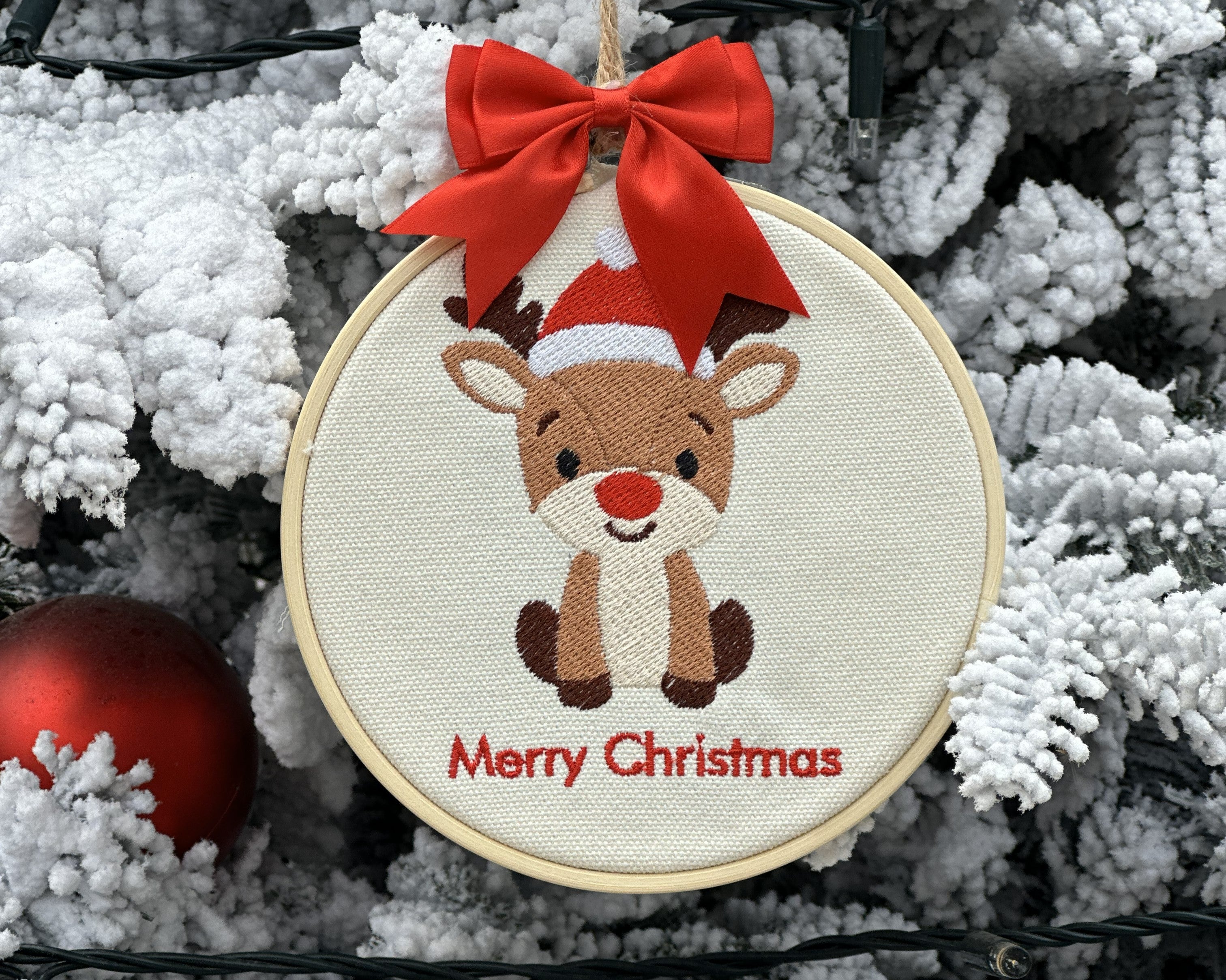 Christmas Embroideried Pendant