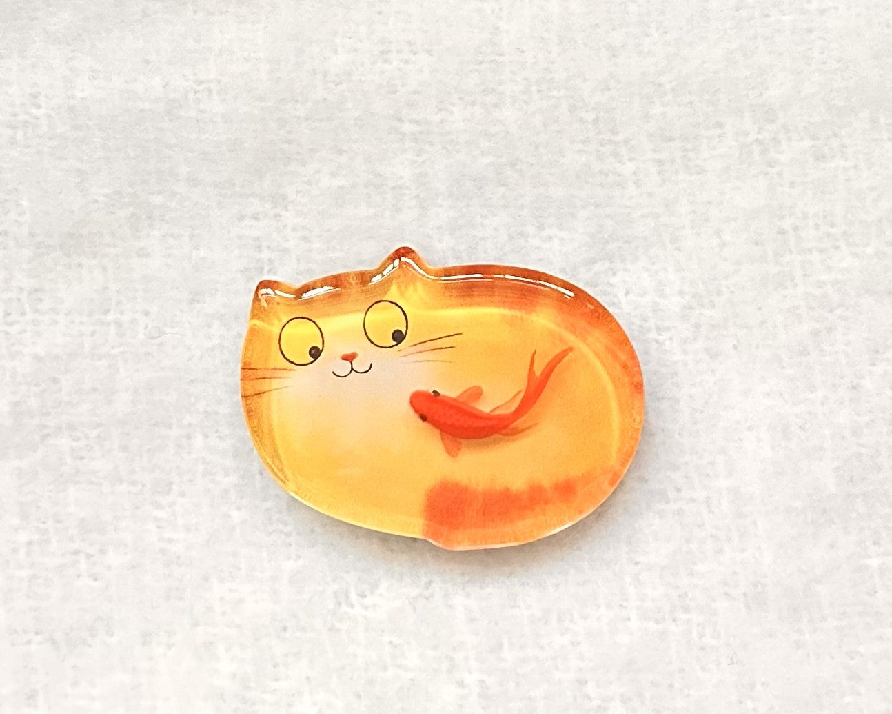 Palace Cat & Gold Fish Fridge Magnet